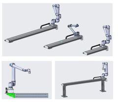Compacte as -serie met functie coordinated motion Inclusief controller en 5 meter kabel
